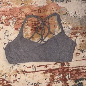 Lululemon Gray Strappy Sports Bra